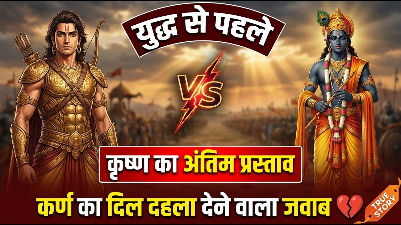 कर्ण और कृष्ण की अंतिम बातचीत – आंखें नम कर देगी | Karna Krishna Last Conversation | Mahabharat