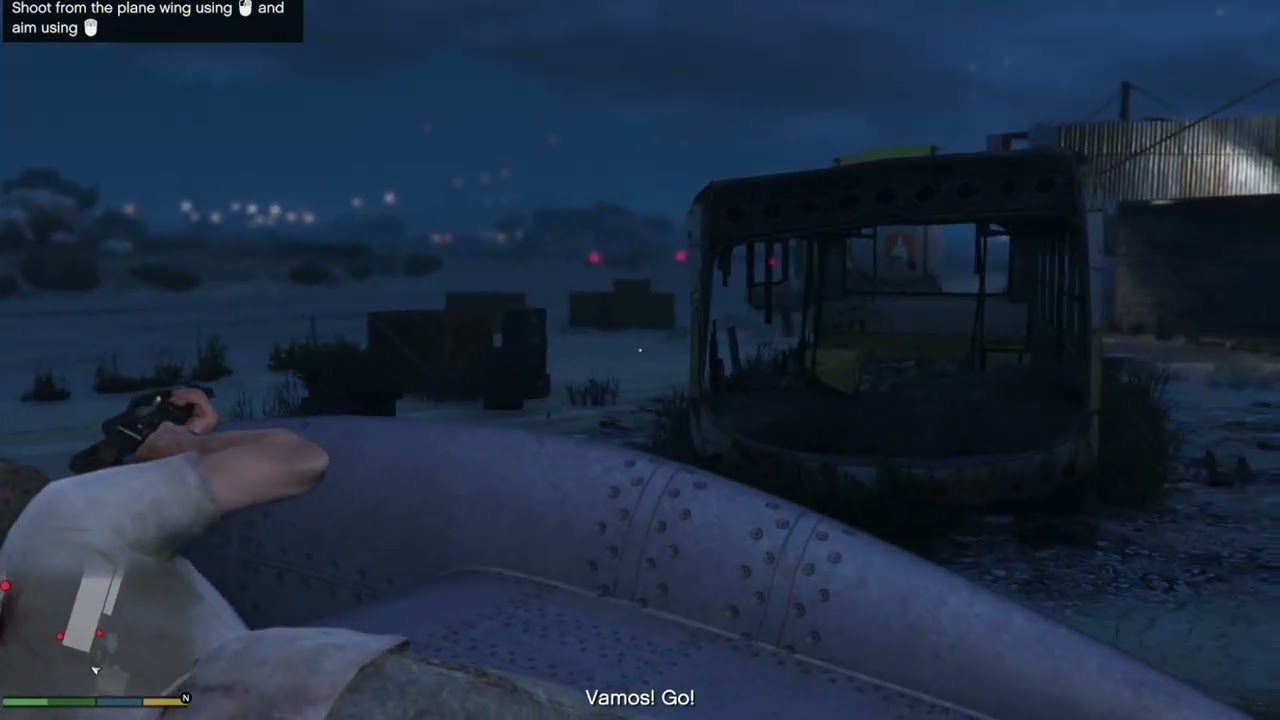 Gta 5 - Help Ron Secure The Airstrip and Shoot From The Plane Wing | Nervous Ron Mission