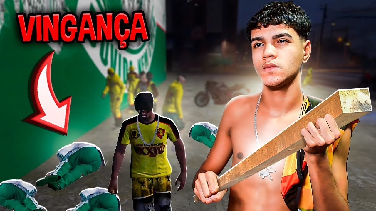APANHEI DA TORCIDA RIVAL e ME VINGUEI no GTA RP BRIGA DE TORCIDAS (Pitoco Dugera)