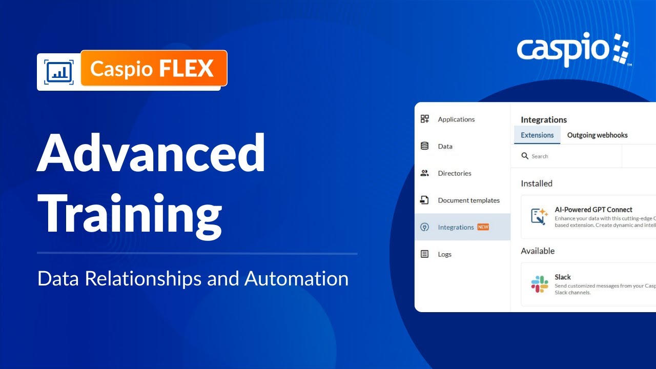 Caspio Flex - Advanced Training