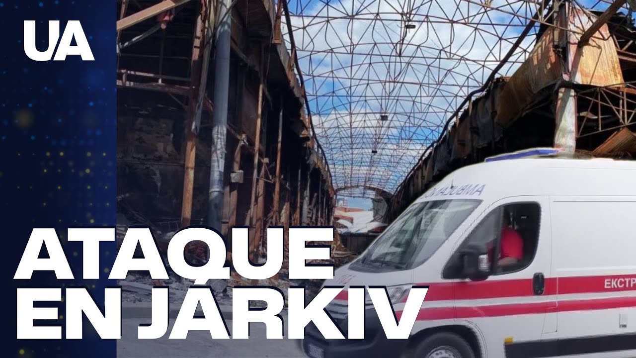 ⚡ Ataque con dron ruso destruye cientos de tiendas en el mercado de Barabashovo en Járkiv