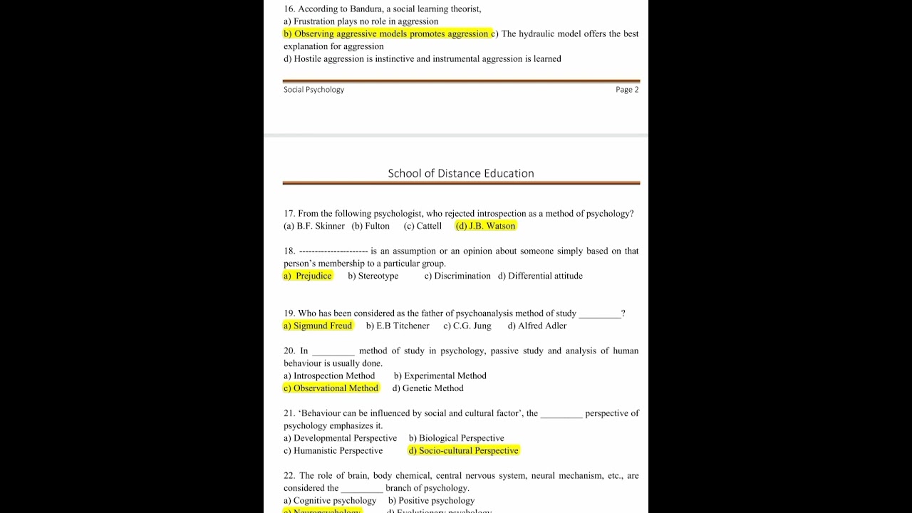 🌐🌀mcq /social psychology /ba sociology /sixth semester 🌀🌐