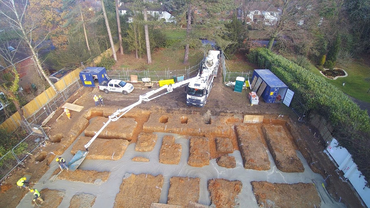 Concrete pour at Chorleywood with Hardcrete's new Schwing S 20 pump