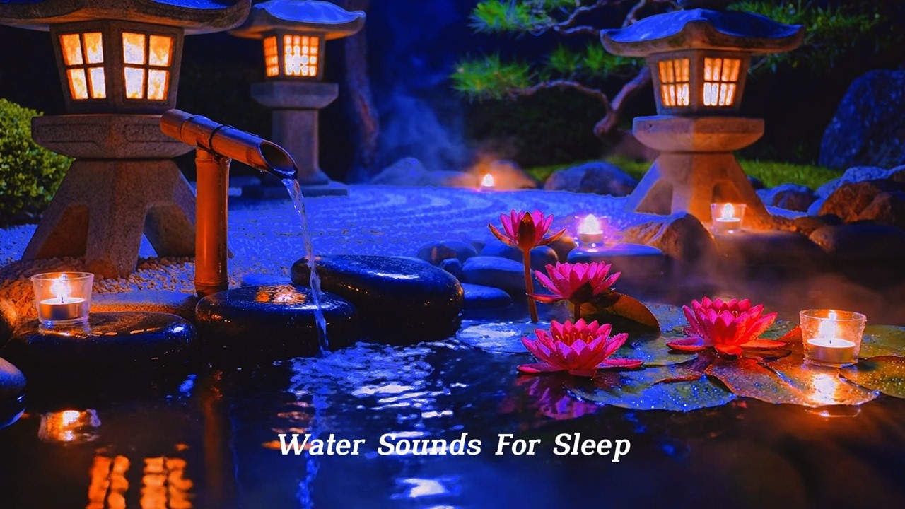 Deep Sleep Instantly 🌊 Relaxing Water Sounds & Soft Piano Meditation Music