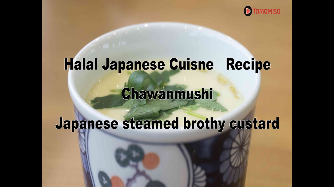 Halal Japanese Recipe / Steamed egg custard 