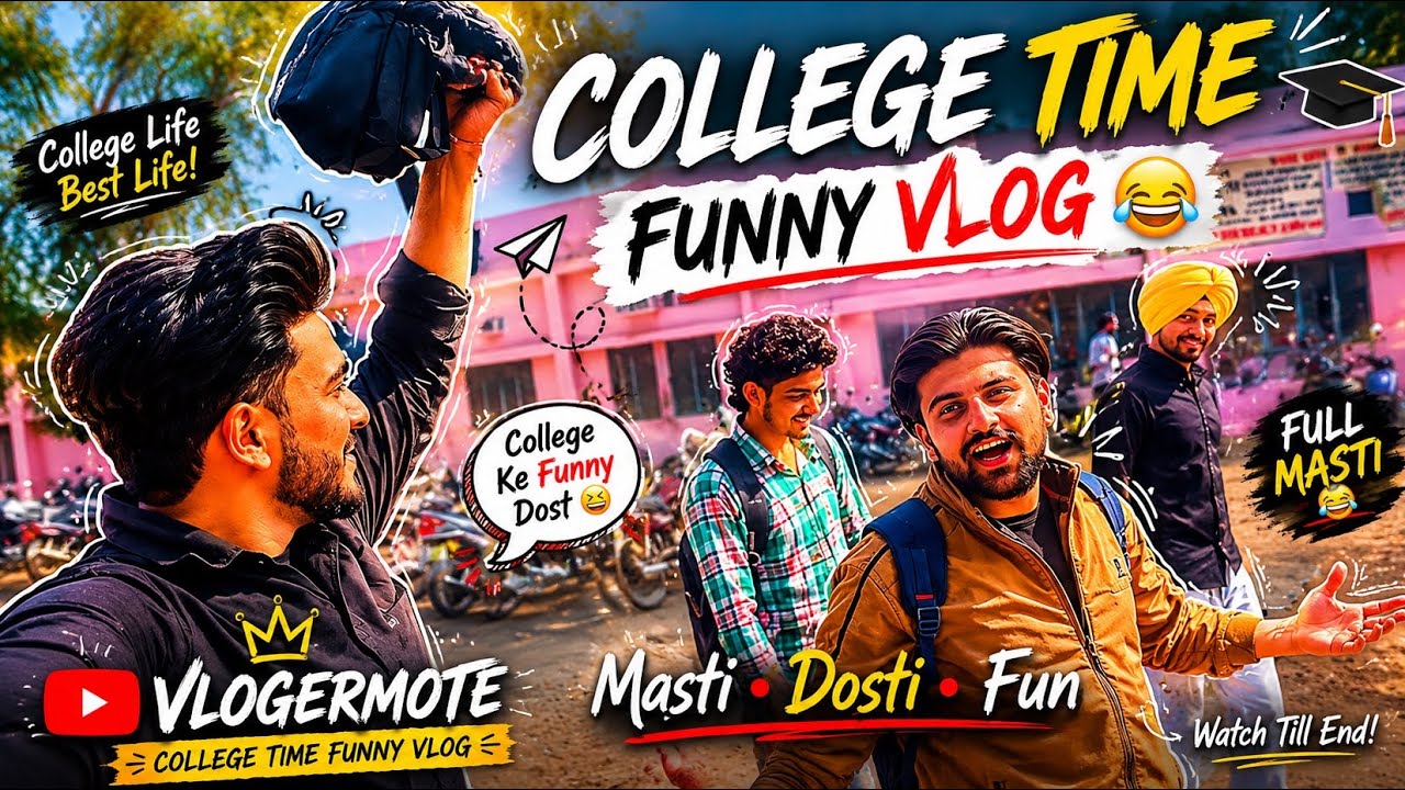 COLLEGE TIME FUN 🤩 #xv_jass #vlogermote #xvjass #ajaymote 