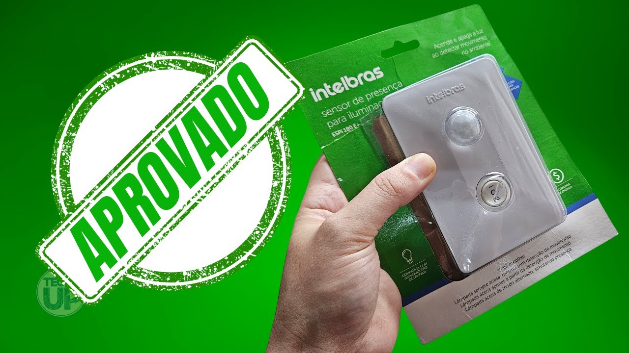 Sensor de Presença para Iluminação com Interruptor ESPI 180 E+ Intelbras