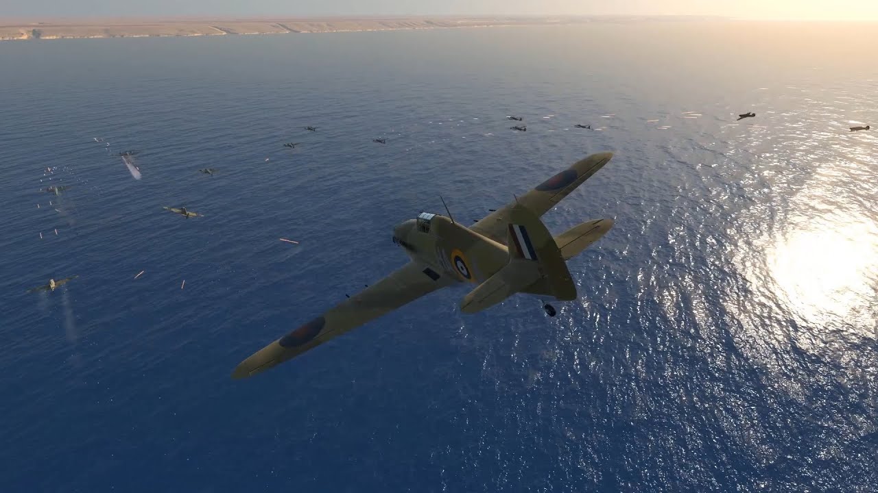 IL-2 Desert Wings | Hurricane IIc Trop | Interception of Ju 88 A-5 trop