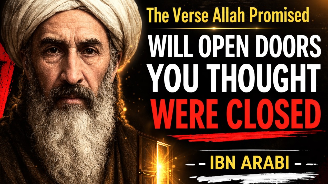The Verse Allah Promised Will Open Doors You Thought Were Closed | Ibn Arabi