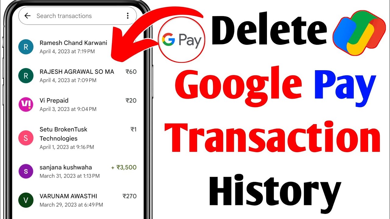 How To Delete Google Pay Transaction History | Google Pay Transaction History Kaise Delete Kare