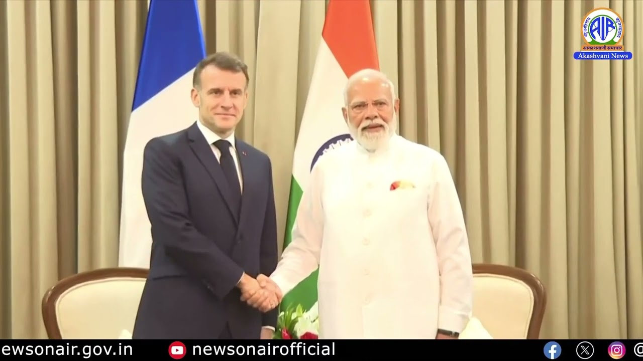 India&ndash;France Bilateral Talks at Lok Bhavan