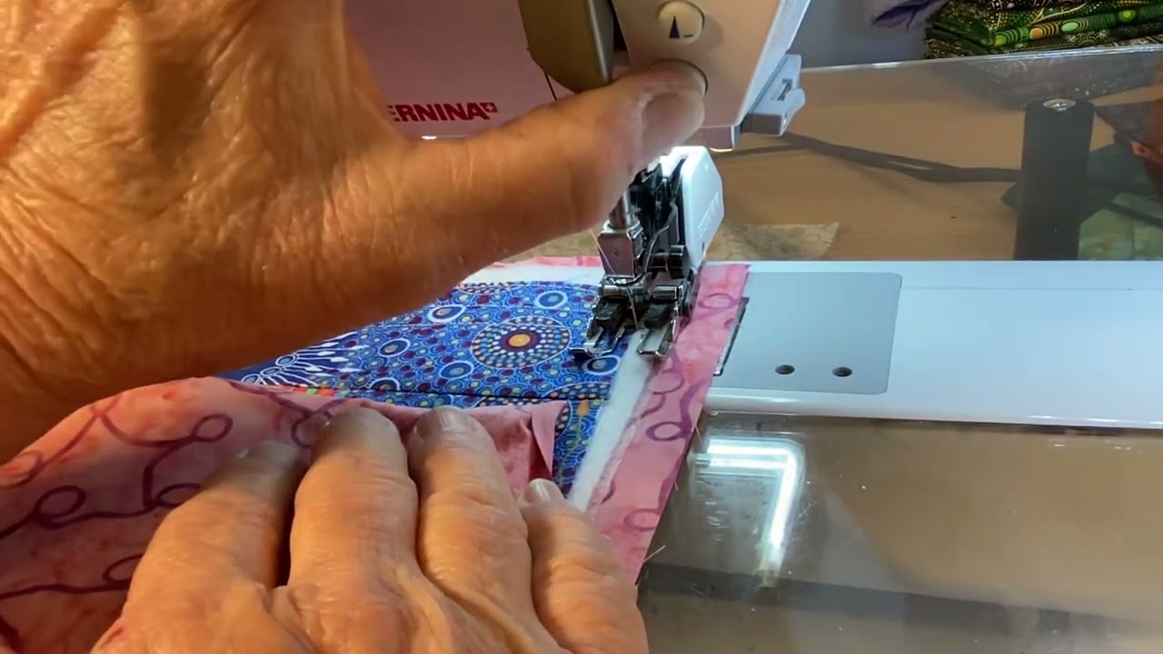 Machine quilting my Frankenbag panels
