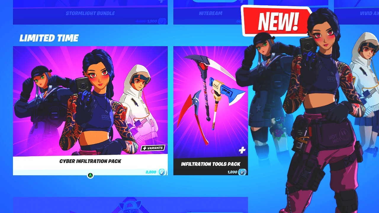 Buying The NEW Cyber Infiltration Pack!! In Fortnite Battle Royale (Season 6)