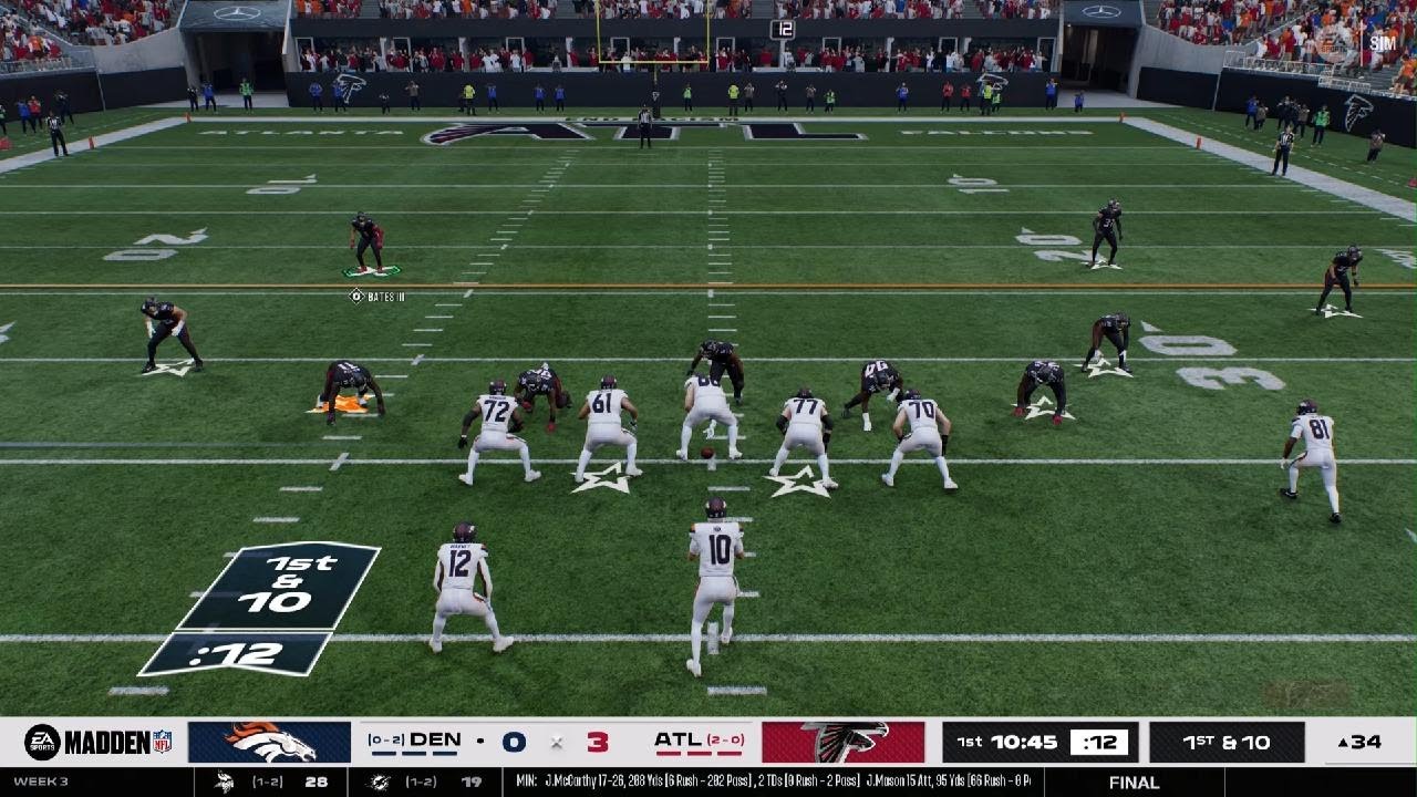 Madden NFL 26 FFY4 Week 3 Falcons Broncos First Half