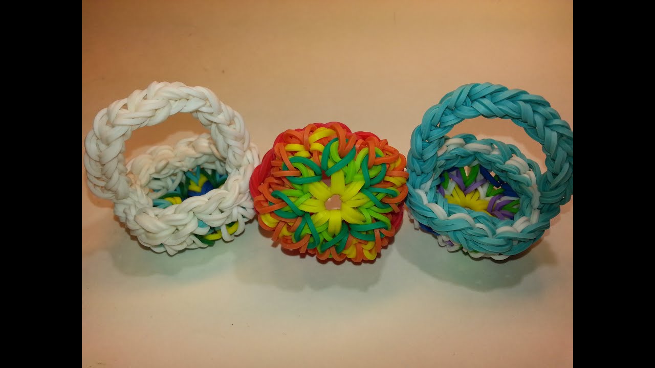 Granny Square Basket Tutorial by feelinspiffy (Rainbow Loom)