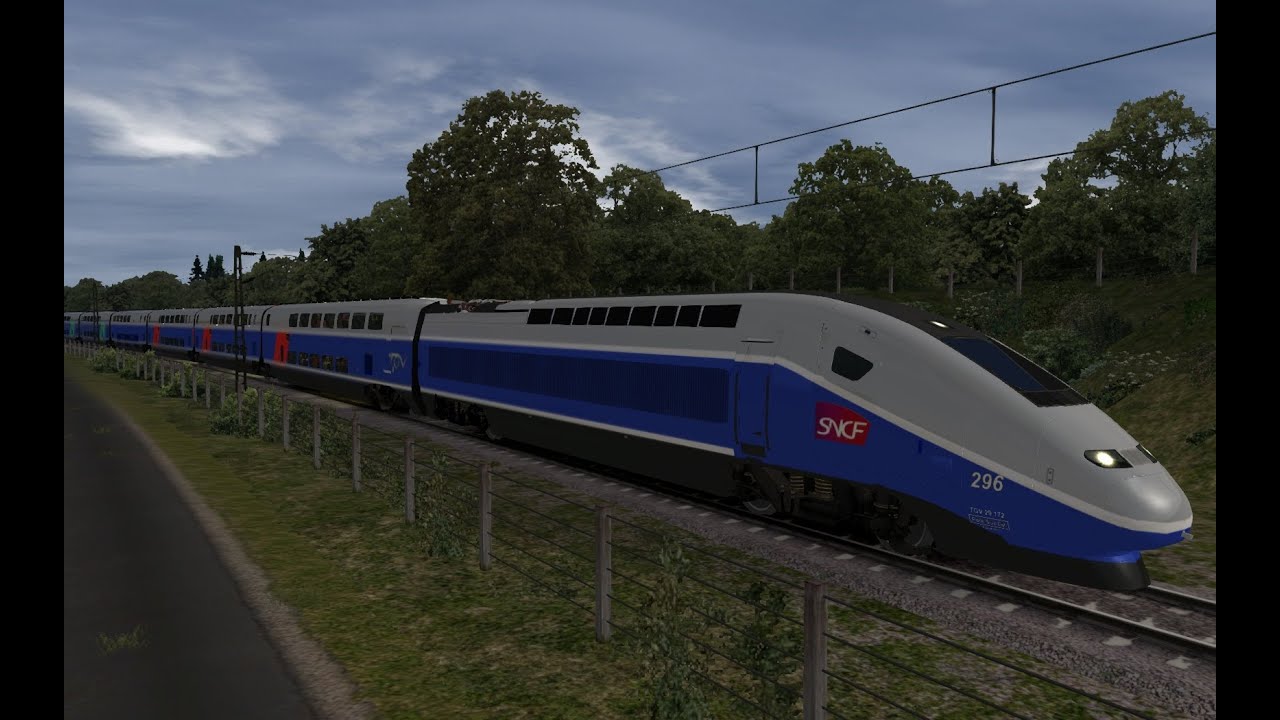 Train Simulator 2013 RW4 Gameplay Test Track TGV Duplex [Full HD]