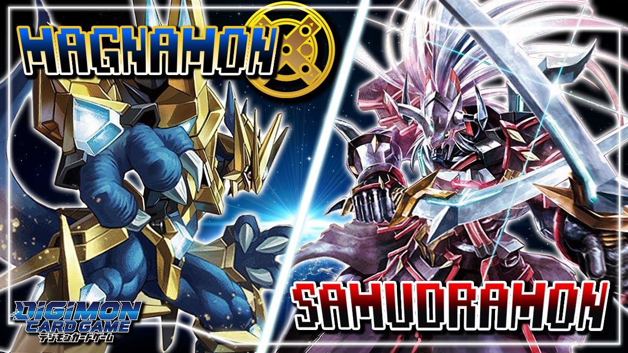 Digimon Card Game : Magnamon X (Blue) VS Samudramon (Red) [BT-09]