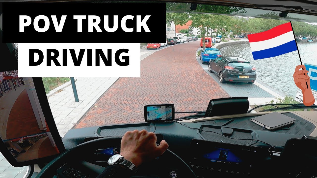 POV Truck Driving - New Mercedes Actros  - Willemskade, Schiedam  🇳🇱 Cockpit View