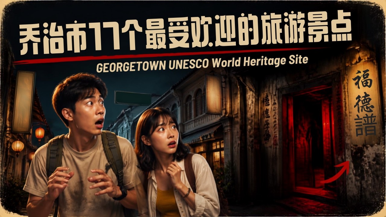 【槟城必去】2024 乔治市17个最受欢迎的旅游景点 GEORGETOWN UNESCO World Heritage Site 其中一个好吓人唉 第一集