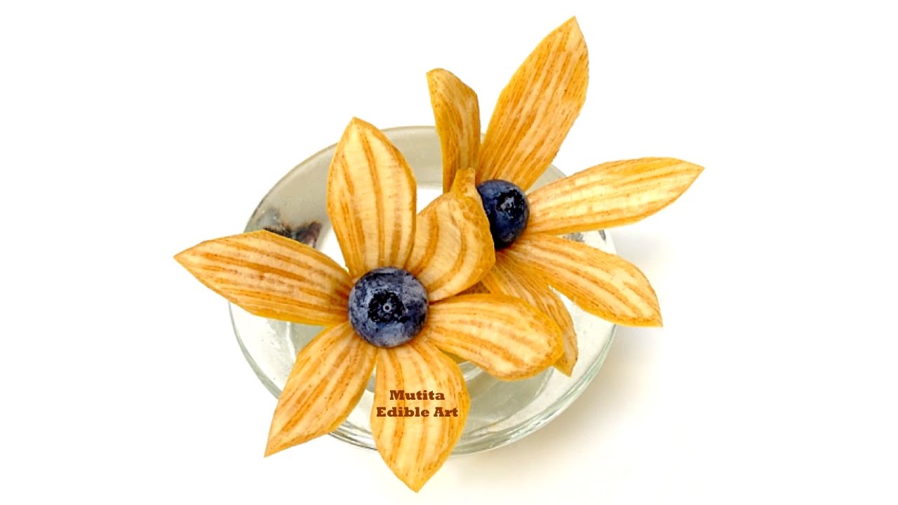 Best Unique Banana Orchid Flower - Beginners Lesson 62 By Mutita Art Of Fruit And Vegetable Carving