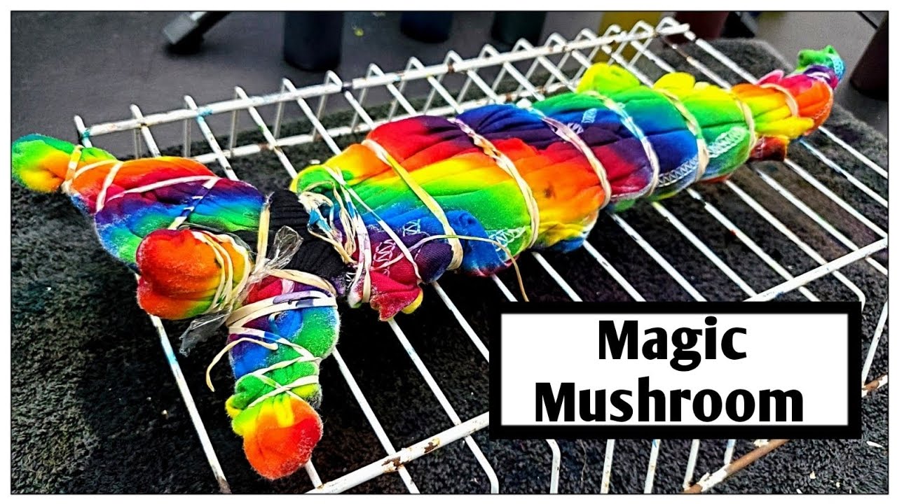 Making a Magic Mushroom Tie Dye! Ultra Vibrant! (full video)
