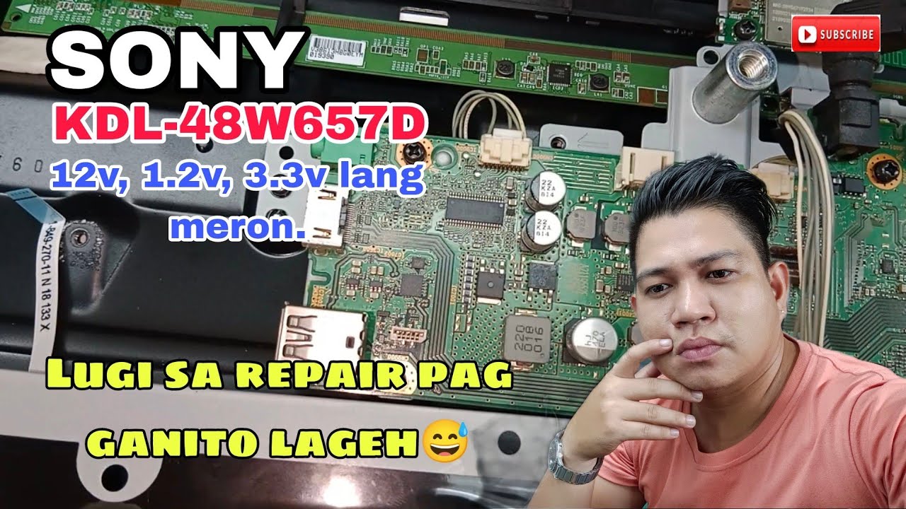 Sony 48 led tv no picture with good backlight..