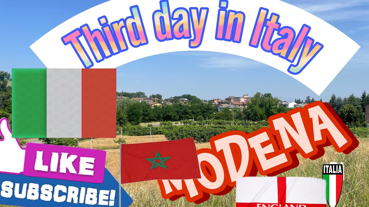 اليوم الثالث في ايطاليا وبالضبط في مدينة مودينا بعد زيارتنا لبولونيا the third day in Italy Modena