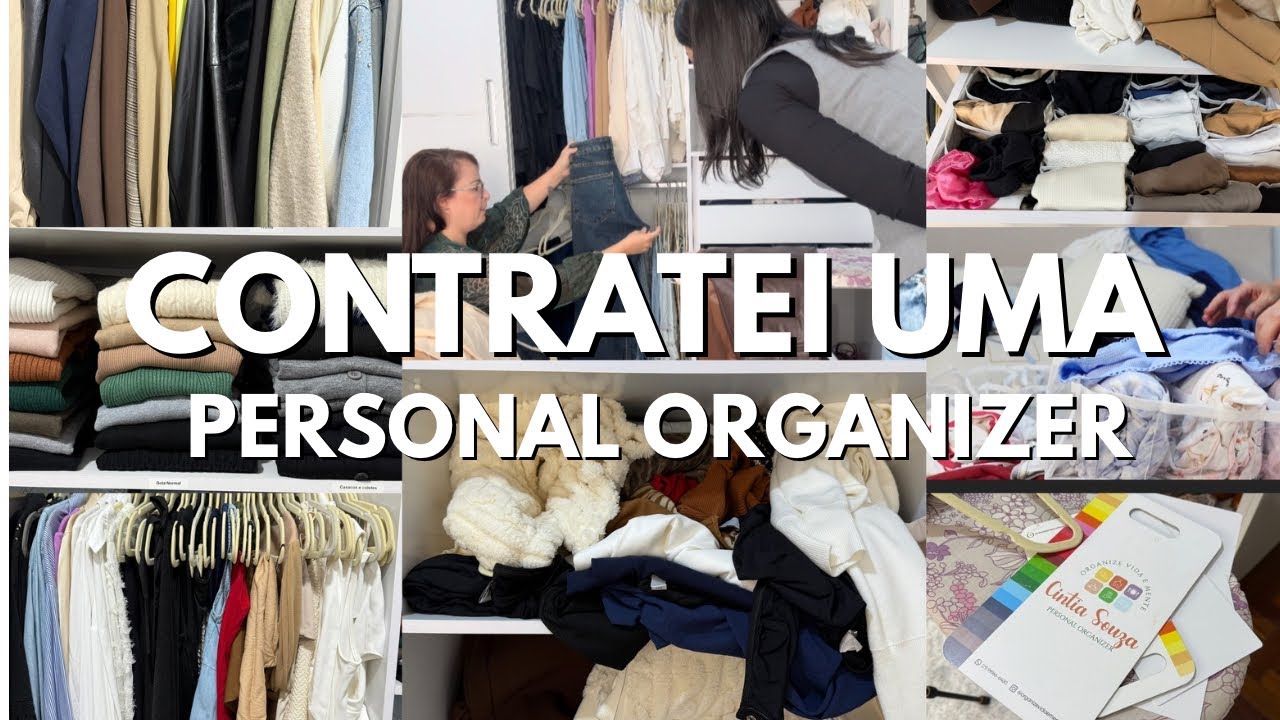 ORGANIZING MY CLOSET WITH A PERSONAL ORGANIZER