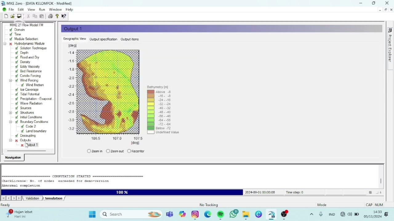 Tutorial Running Flow Model FM Mike 21 menggunakan Mike Zero (Model Arah dan Kecepatan Angin