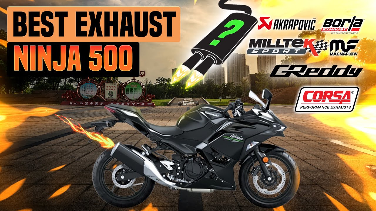 Kawasaki Ninja 500 Exhaust Sound🔥Akrapovic,LeoVince,Yoshimura,Upgrade