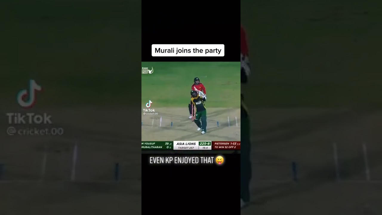 Murli magic six #cricket #pakistan #league