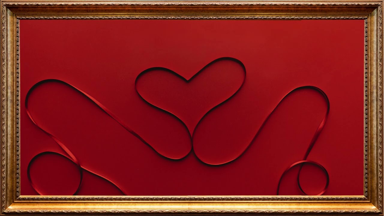 Valentine's Day Art  Painting | Framed Art Aesthetics Screensaver for TV