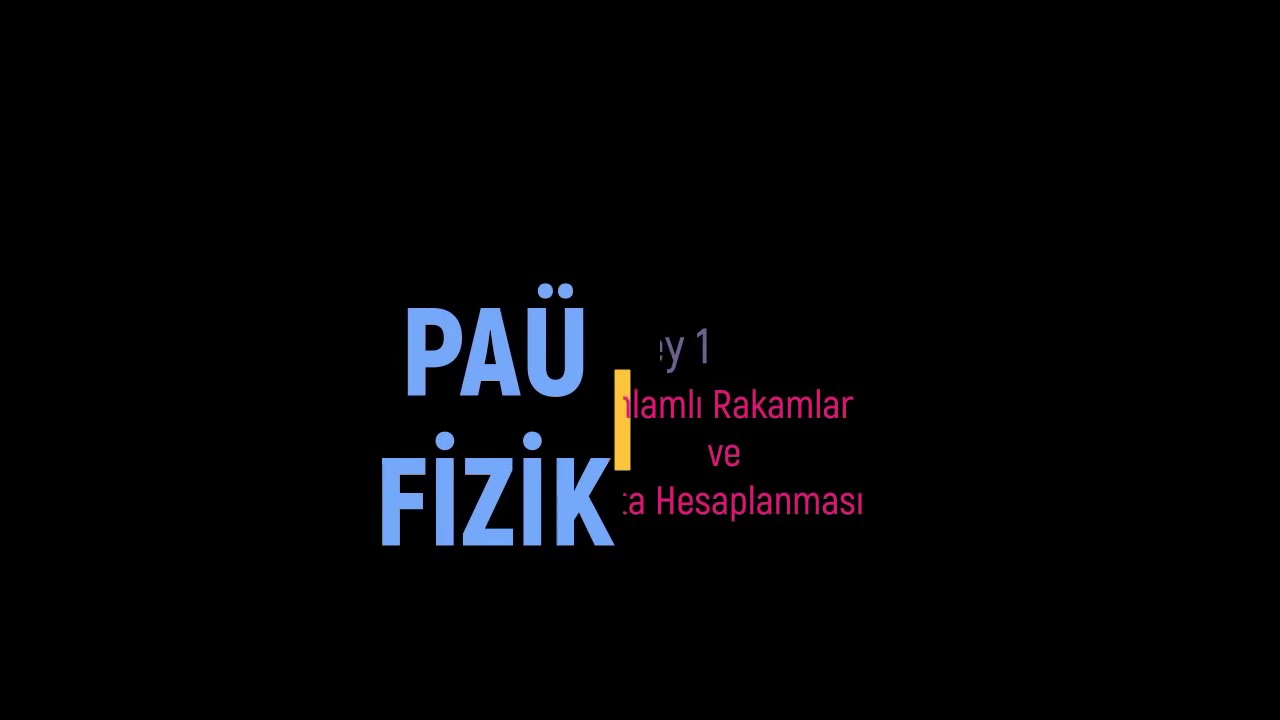 Paü-Fizik-Deney 1-Anlamlı Rakamlar ve Hata Hesapları