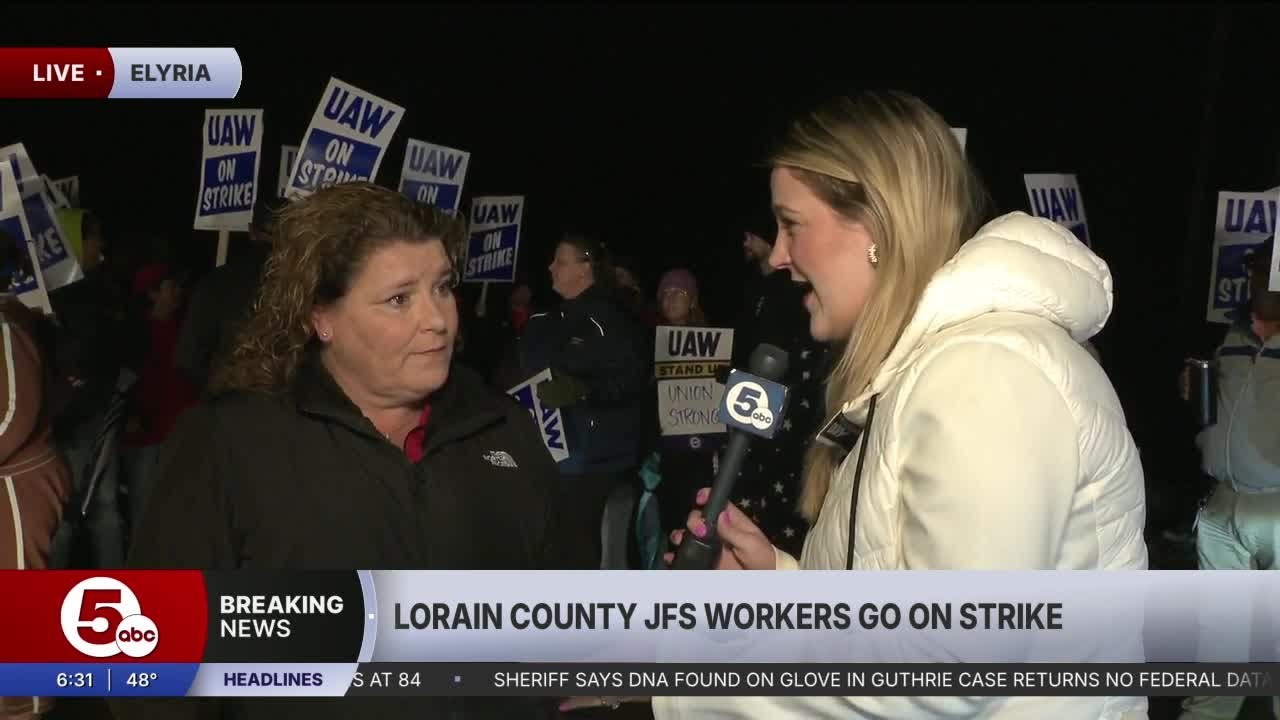 Lorain County Job and Family Services employees go on strike