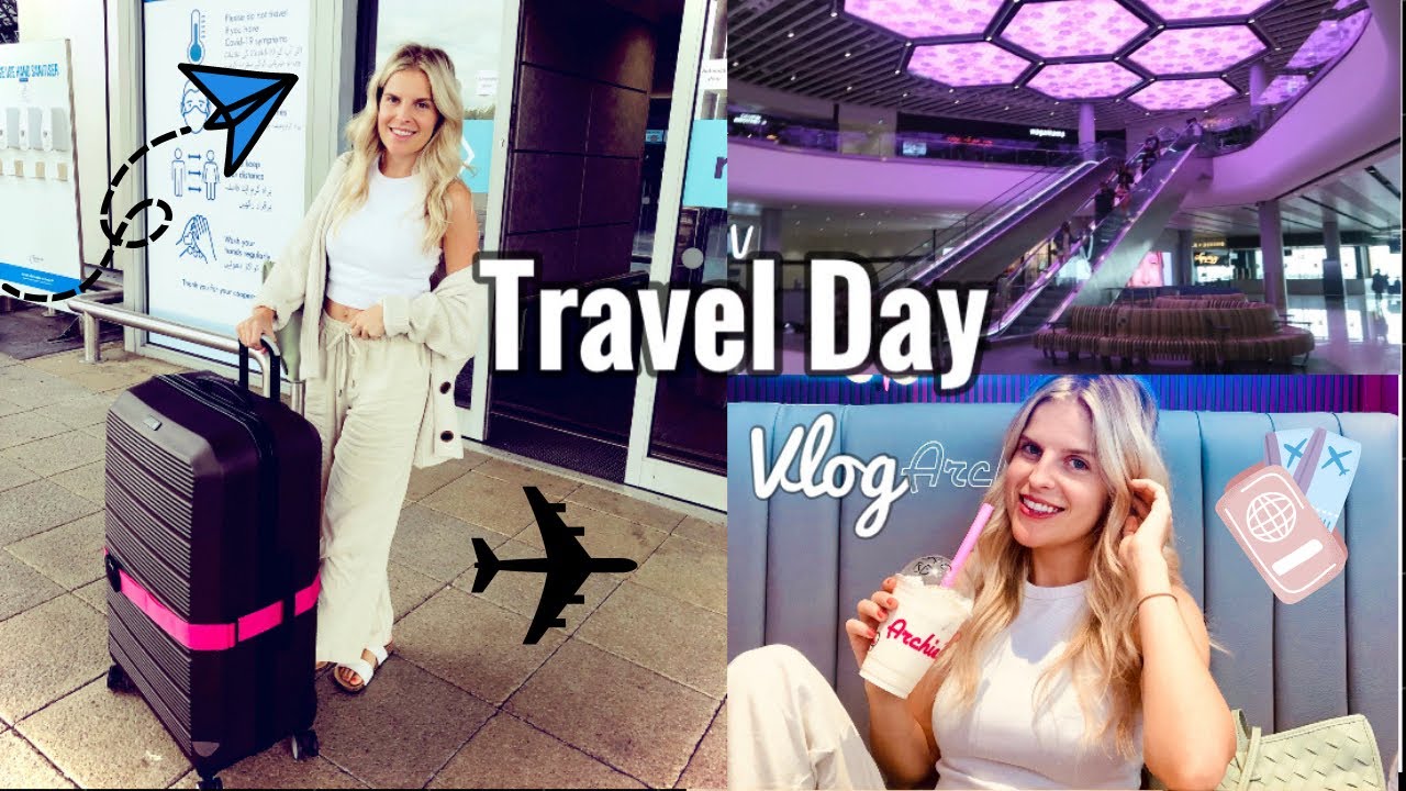 TRAVEL DAY VLOG ✈️ COME WITH ME TO THE AIRPORT | Airport Outfit & Essentials | Flying To Cyprus