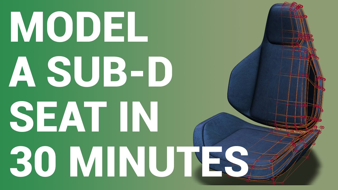 FREE Alias SUB-D Seat Tutorial | Freestyle Modeling Without Sketch