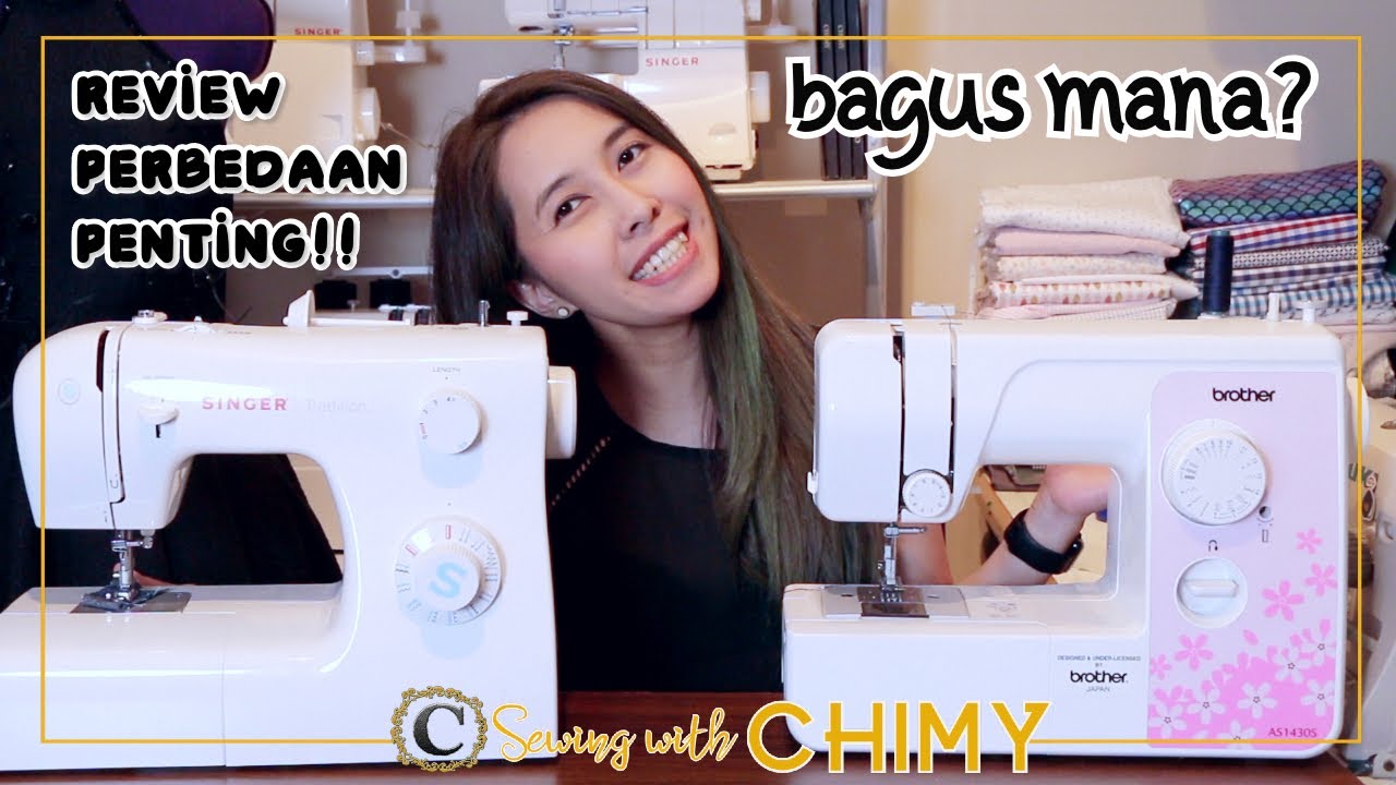 REVIEW MESIN JAHIT PORTABLE UNTUK PEMULA SINGER VS BROTHER #1 | BELAJAR MENJAHIT