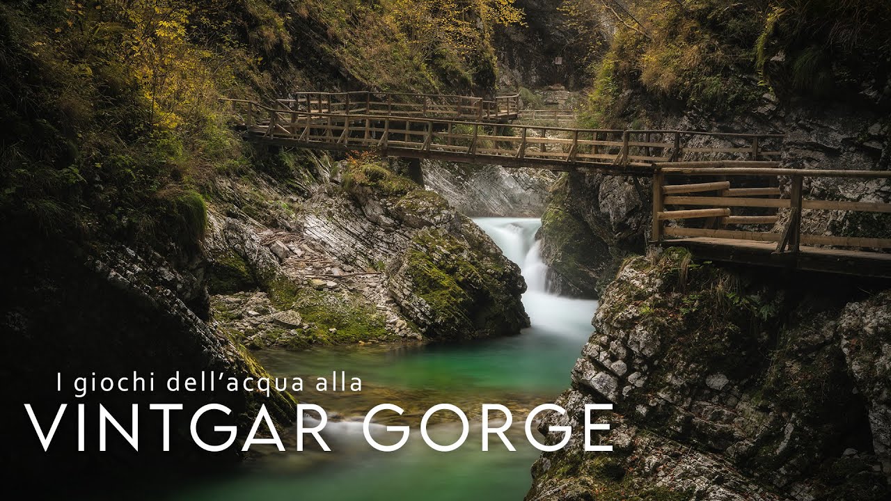 Che fantastici GIOCHI D'ACQUA alla Vintgar Gorge | Slovenia | Vlog fotografia di PAESAGGIO