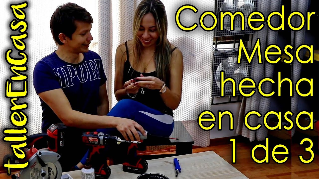 Como hacer una mesa comedor moderna parte 1 de 3