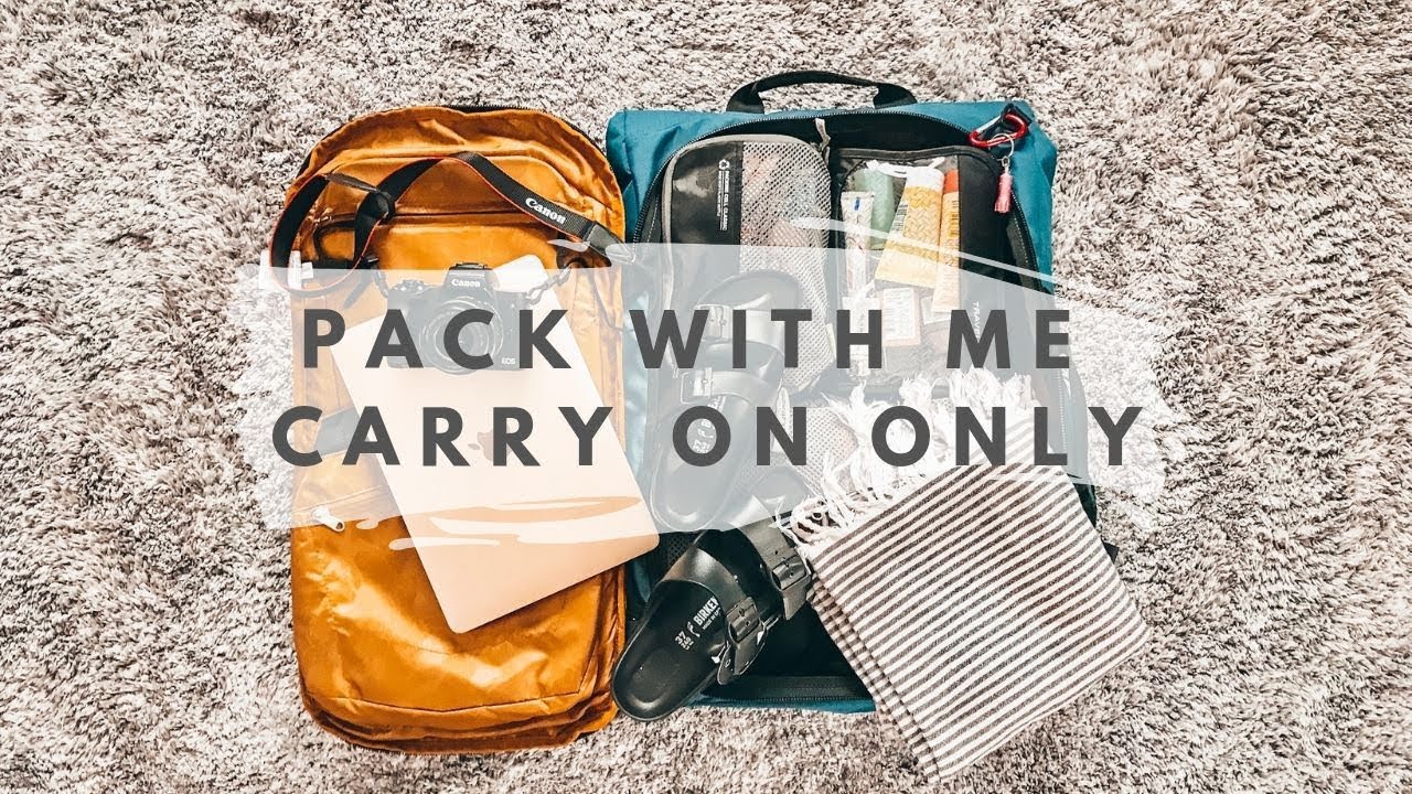 PACK WITH ME CARRY ON ONLY | 6+ MONTHS OF TRAVEL