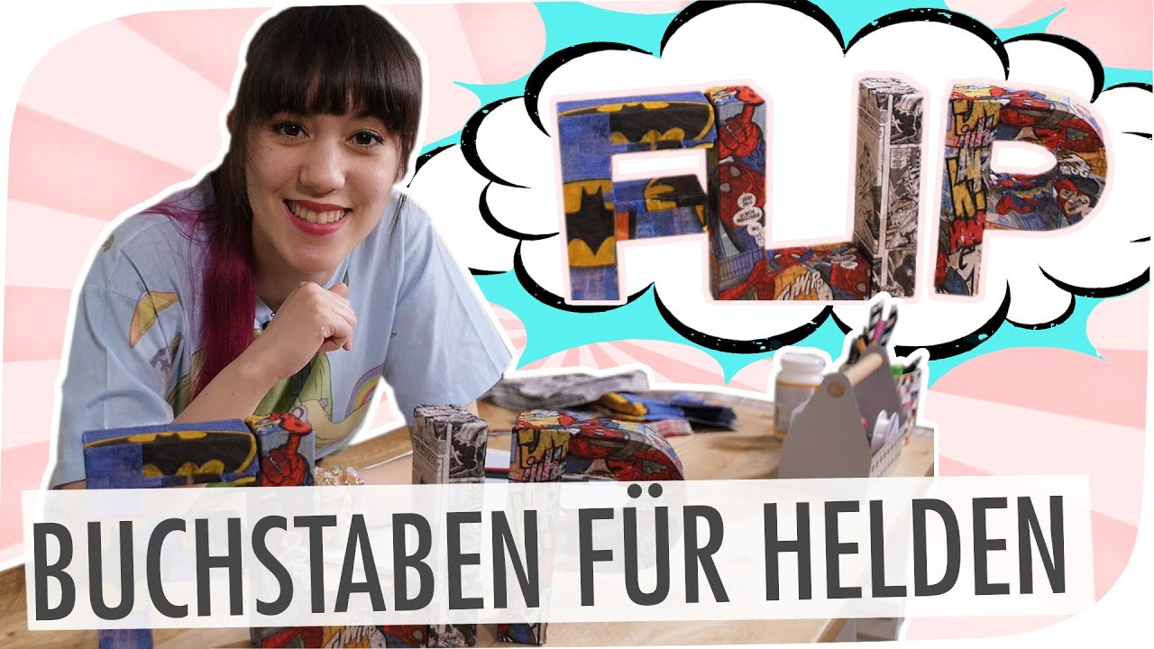 #flipdiy | Superhelden Pappbuchstaben mit breedingunicorns