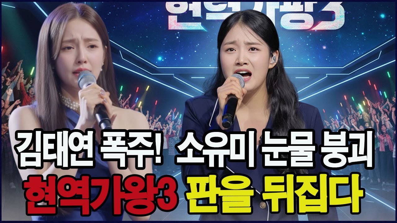 김태연의 기(氣)! 현역가왕3 운명 갈랐다! 소유미 눈물의 순간 #김태연 #소유미