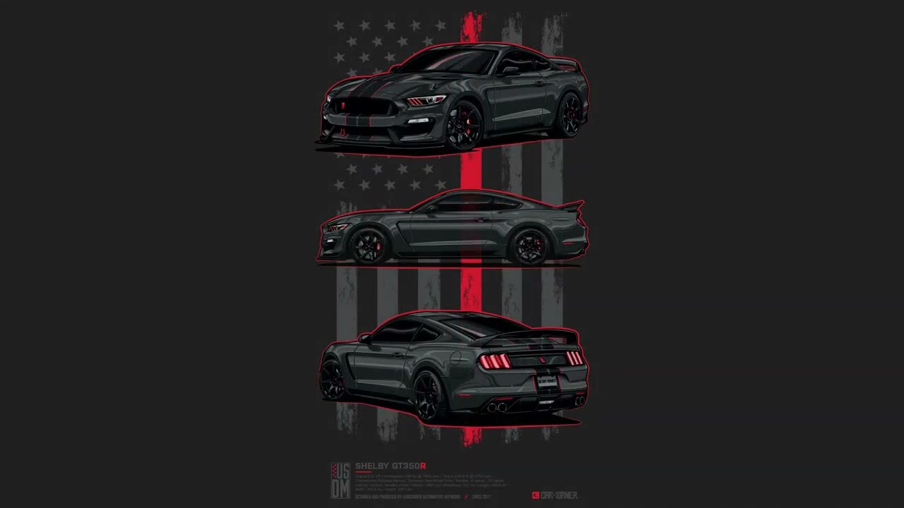 Illustration timelapse - Shelby GT350R
