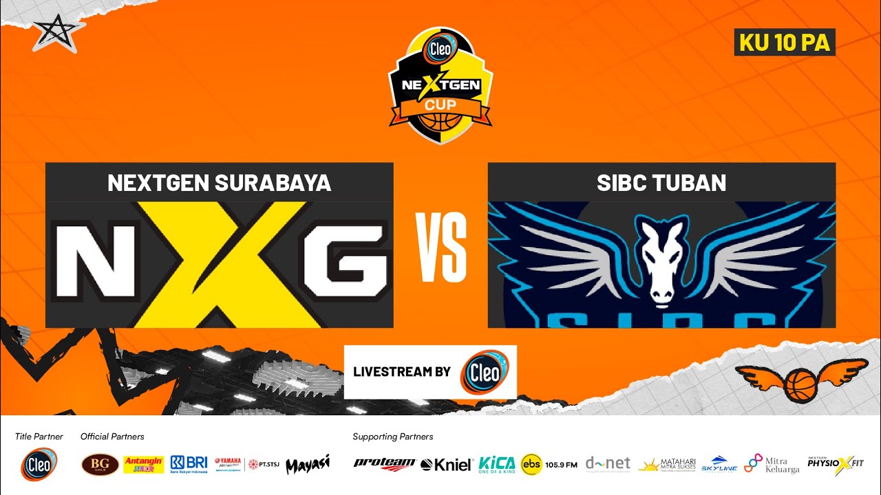 CLEO NEXTGEN CUP 2025 SERI 3 I KU 10 PUTRA I NEXTGEN SURABAYA VS SIBC TUBAN
