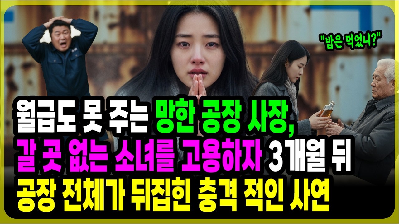 갈 곳 없는 소녀를 직원으로 받아준 망한 회사 사장,3개월 뒤 기적같은 일이 벌어지는데 ㅣ 오디오북ㅣ감동사연ㅣ사연라디오ㅣ기막힌사연 ㅣ 사이다사연