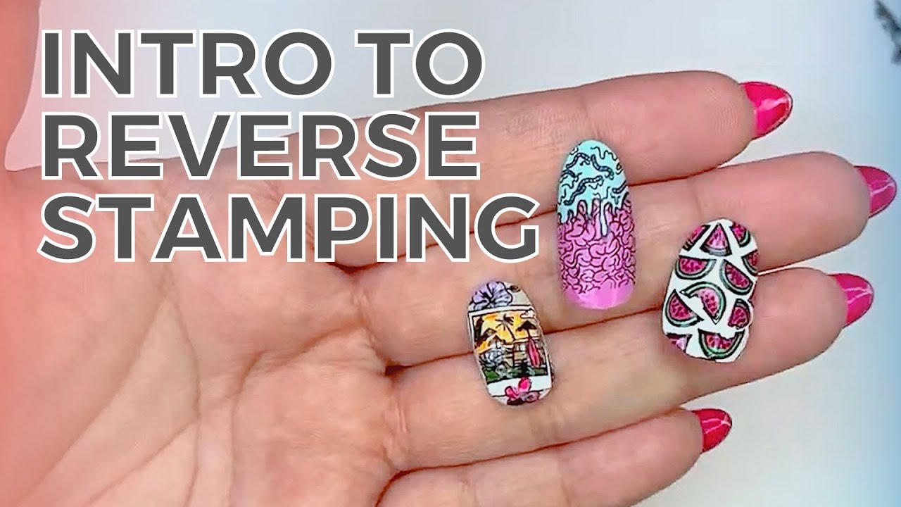 🤓 Reverse Nail Stamping: MUST TRY Easy Technique for Detailed Manicure | 1-Minute Maniology