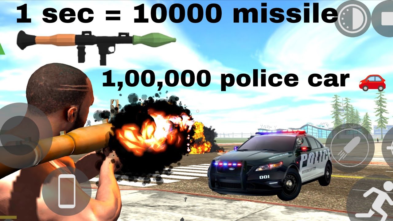 10,000 missile vs 1,00,000 police 🚓 car omg LIVE Stream