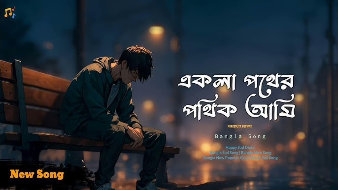 | একলা পথের | পথিক আমি | Ekla pother | pothik Ami | Bangla fook | slowed down music |