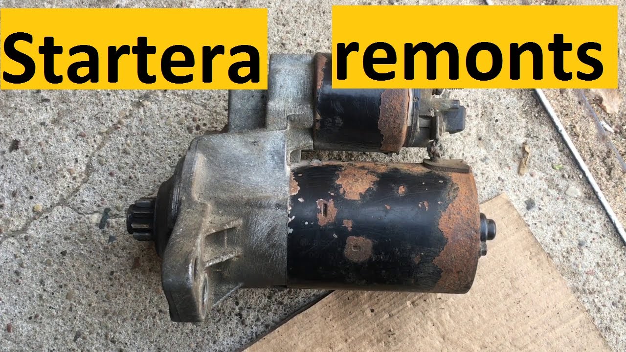 Startera profilaktiskais remonts