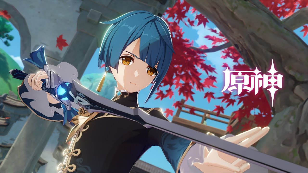 《原神》角色演示-「行秋：孤舟斩蛟」